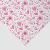 Papier Mousseline Découpage Coeurs floraux roses fête d'anniversaire (Détail)