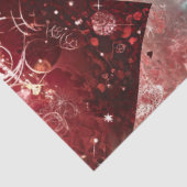 Papier Mousseline Découpage Coeurs rouges roses vifs pour la Saint-V (Détail)