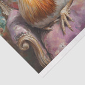 Papier Mousseline Découpage Collage de poulet (Détail)