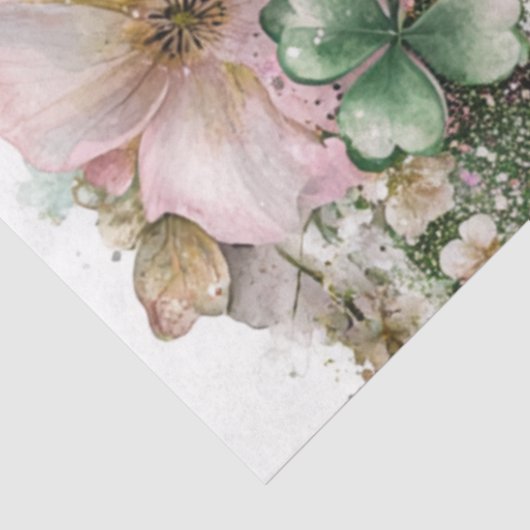 Papier Mousseline Découpage Collage numérique Housse irlandais (Détail)