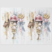 Papier Mousseline Découpage Collage Verticals Baseball Thème (Recto)