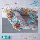 Papier Mousseline Découpage Coloré Gecko Lizard Dit Bonjour (Artisanat)