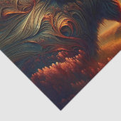 Papier Mousseline Découpage complexe du bison sud-ouest américain (Détail)