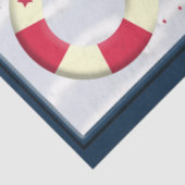 Papier Mousseline Découpage Conception nautique (Détail)