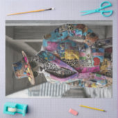 Papier Mousseline Découpage Confort Abstrait Leopard tendance (Artisanat)