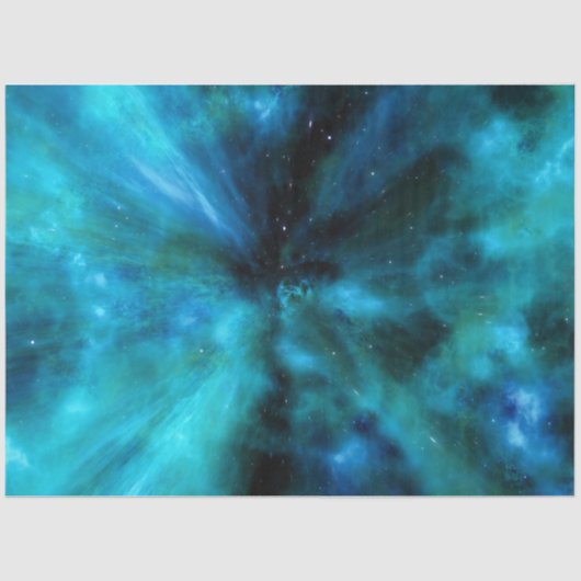 Papier Mousseline Découpage Cosmos de l'univers Abstrait de l'espace (Recto)