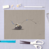 Papier Mousseline Découpage Côtier élégant Beige moderne Brown (Artisanat)