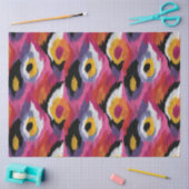 Papier Mousseline Découpage couleur Abstrait Ikat Motif (Artisanat)