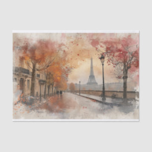 Papier Mousseline Découpage couleur aquarelle "Blush Street" de Pari