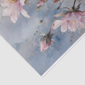 Papier Mousseline Découpage couleur d'aquarelle rose et bleu (Détail)