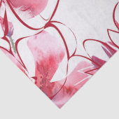 Papier Mousseline Découpage couleur d'aquarelle rouge (Détail)