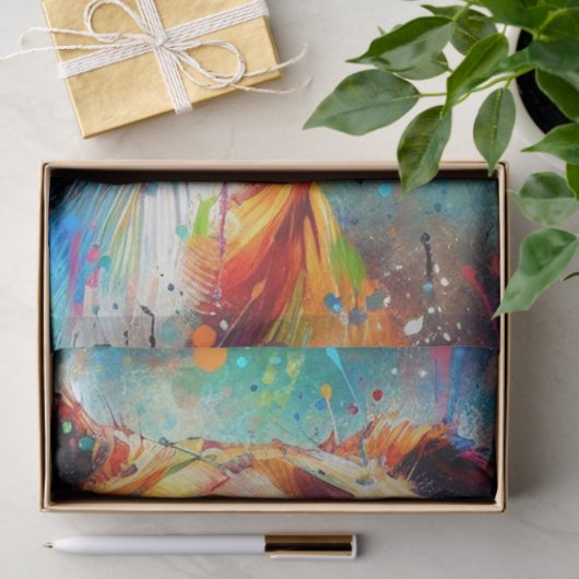 Papier Mousseline Découpage couleur Pop Art Boxer Chien (Cadeau)