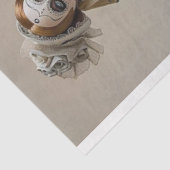 Papier Mousseline Découpage Couple de squelette amoureux (Détail)