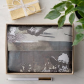 Papier Mousseline Découpage Cowboy (Cadeau)