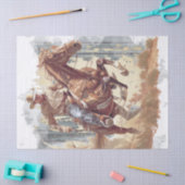 Papier Mousseline Découpage Cowboy (Artisanat)