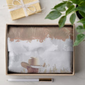 Papier Mousseline Découpage Cowboy (Cadeau)