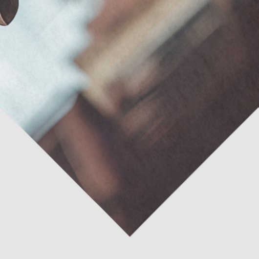 Papier Mousseline Découpage Cowboy Western Sheriff Revolver (Détail)