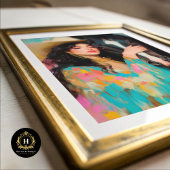 Papier Mousseline Découpage Cowgirl & Black Stallion