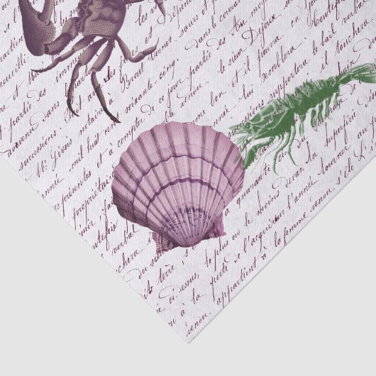 Papier Mousseline Découpage Crabe Nautique Crustacée (Détail)