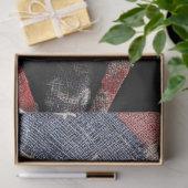 Papier Mousseline Découpage Crâne - Impression du drapeau américain (Cadeau)