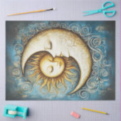 Papier Mousseline Découpage Crescent Céleste Doré Lune (Artisanat)