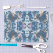 Papier Mousseline Découpage d'abstraction bleue en stuc de broyage d (Artisanat)