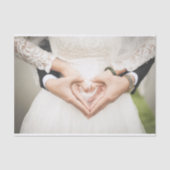 Papier Mousseline Découpage d'amour mariage (Recto)