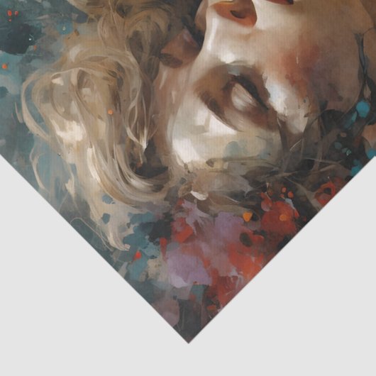 Papier Mousseline Découpage d'amour véritable lesbienne (Détail)