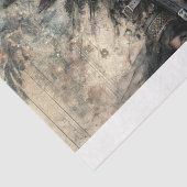 Papier Mousseline Découpage d'angle gothique foncé (Détail)