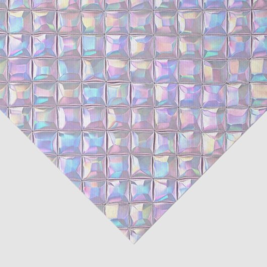 Papier Mousseline Découpage d'anniversaire mariage Iridescente Géomé (Détail)