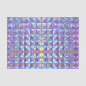 Papier Mousseline Découpage d'anniversaire mariage Iridescente Géomé (Recto)