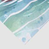 Papier Mousseline Découpage d'aquarelle Cute Otter (Détail)