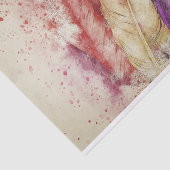 Papier Mousseline Découpage d'aquarelle de plume (Détail)