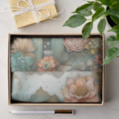 Papier Mousseline Découpage d'aquarelle des succulents du désert (Cadeau)