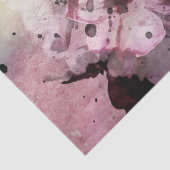 Papier Mousseline Découpage d'aquarelle du crâne floral (Détail)