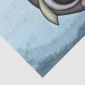 Papier Mousseline Découpage d'aquarelle Owl Cute 22 15x20 (Détail)