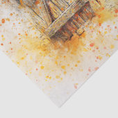 Papier Mousseline Découpage d'aquarelle plante (Détail)