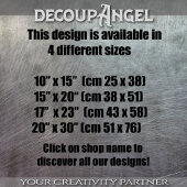Papier Mousseline Découpage Dark Rose Seraphim