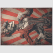 Papier Mousseline Découpage Dark Steampunk Skeletal Circus (Recto)