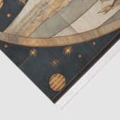 Papier Mousseline Découpage d'art côtier neutre de sirène primitive (Détail)