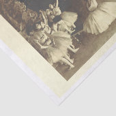 Papier Mousseline Découpage d'art de ballet Vintage (Détail)