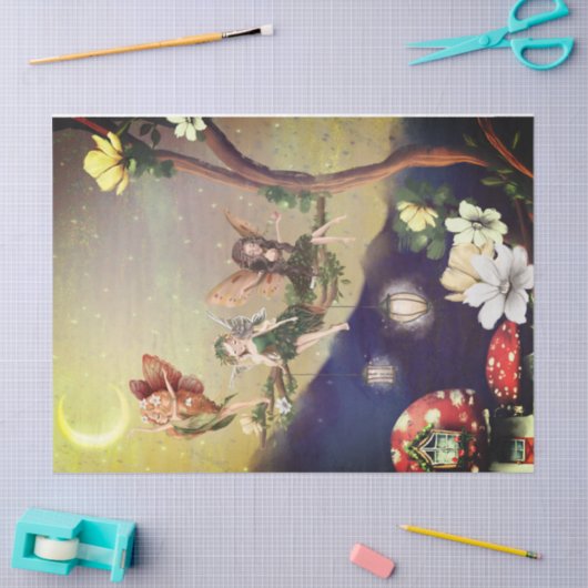 Papier Mousseline Découpage d'art des fées sauvages (Artisanat)