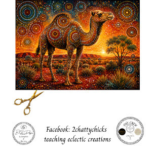 Papier Mousseline Découpage d'art inspiré des Aborigènes Came