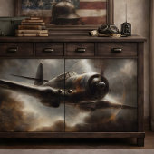 Papier Mousseline Découpage d'avion vintage
