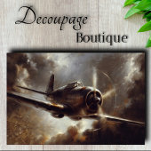 Papier Mousseline Découpage d'avion vintage
