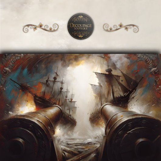 Papier Mousseline Découpage de bataille de la marine