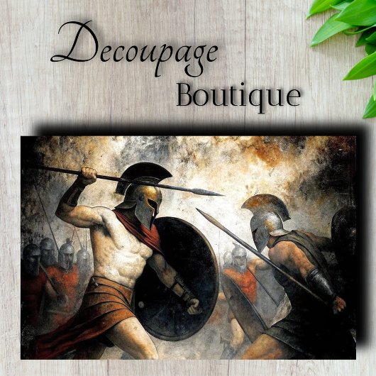 Papier Mousseline Découpage de bataille spartiate