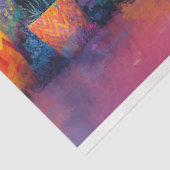 Papier Mousseline Découpage de cactus et de fleurs en aquarelle (Détail)