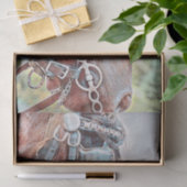 Papier Mousseline Découpage de campagne de Horse Western Rustic (Cadeau)