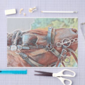 Papier Mousseline Découpage de campagne de Horse Western Rustic (Artisanat)